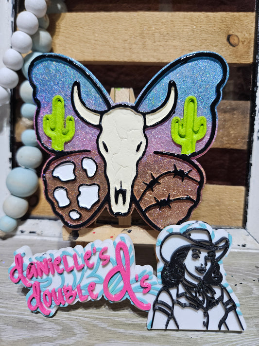Western Bull Butterfly Freshie Mold