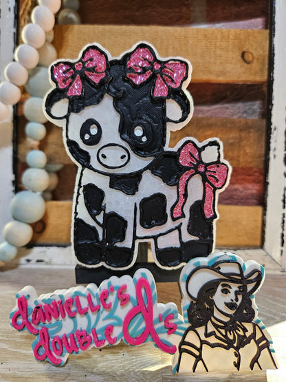 Bow Cow Freshie Mold
