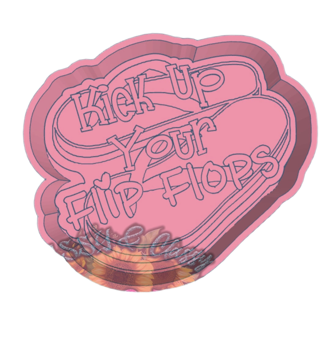 Kick up your Flip Flops Freshie Mold
