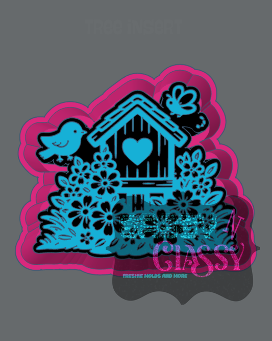 Floral Birdhouse Freshie Mold