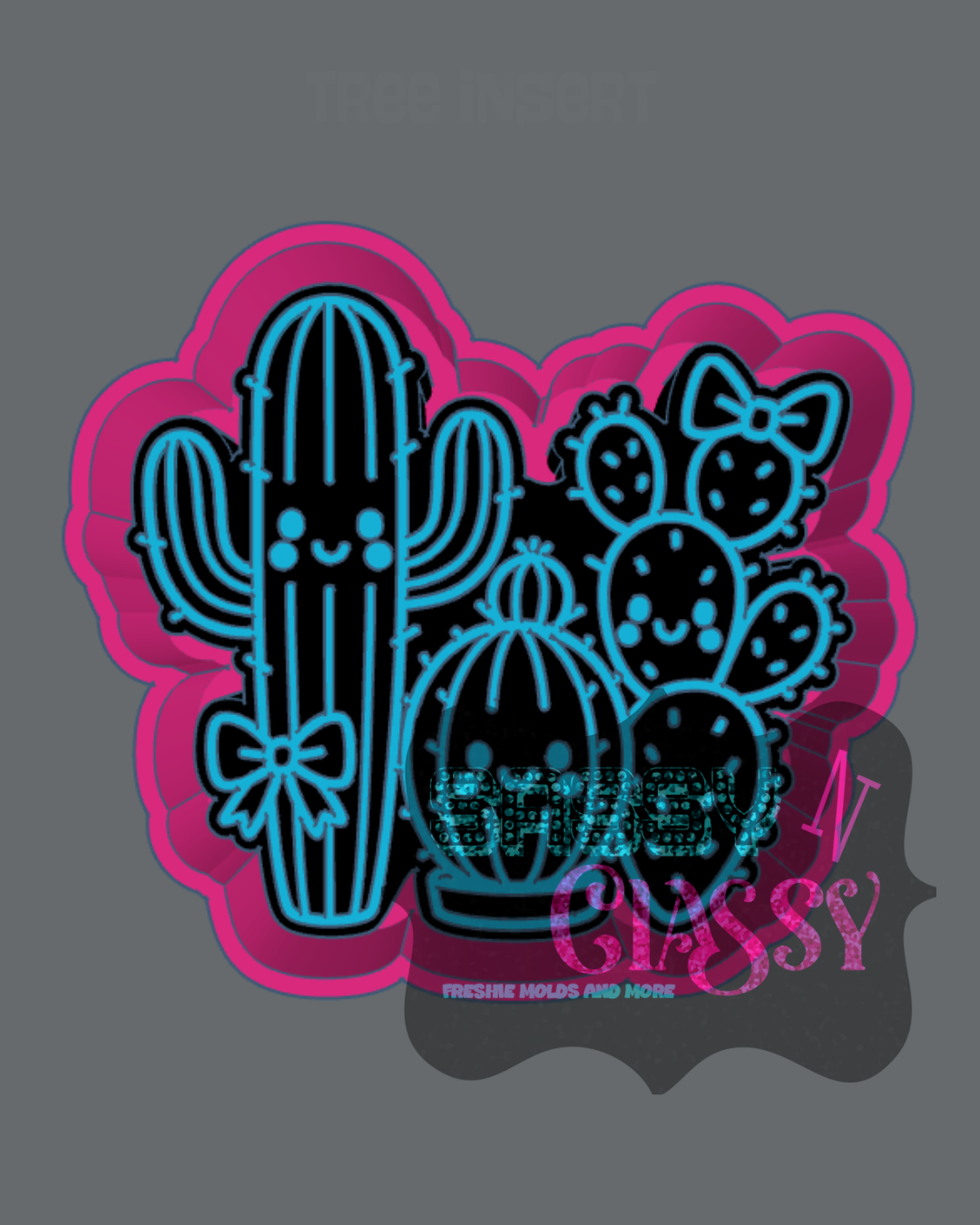 Cactus Trio Freshie Mold