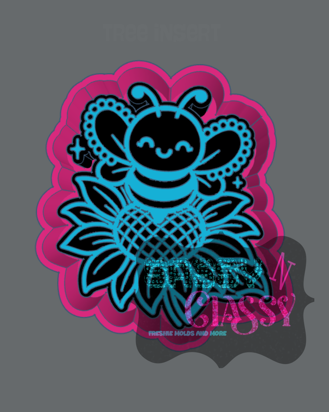 Bee on Sunflower Freshie Mold