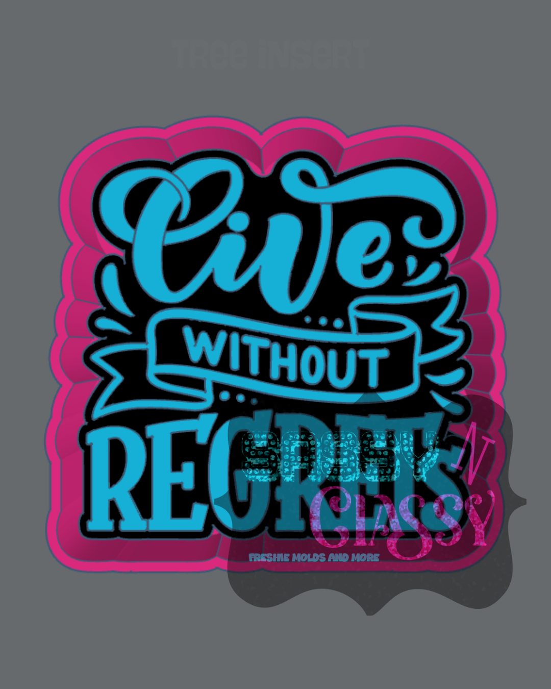 Live without Regrets Freshie Mold