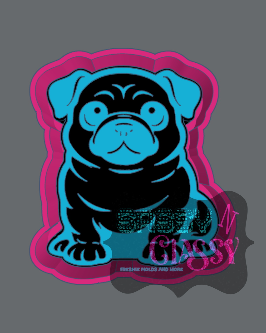Pug Freshie Mold