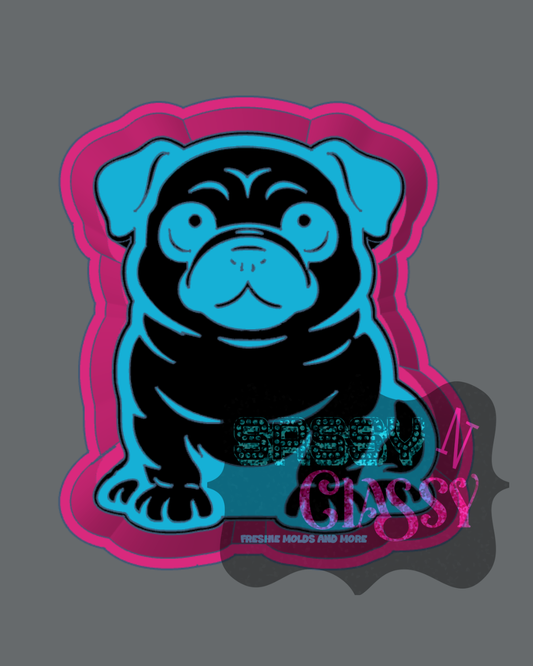 Pug Freshie Mold