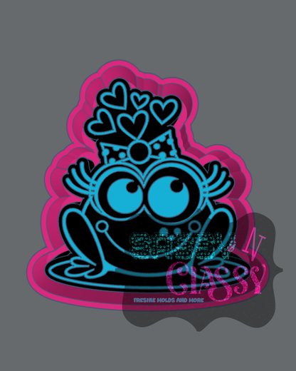 Frog with Hearts Freshie Mold
