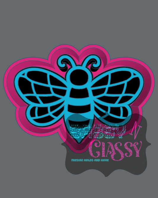 Stained Glass Bee Freshie Mold