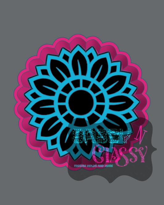 Stained Glass Sunflower Freshie Mold