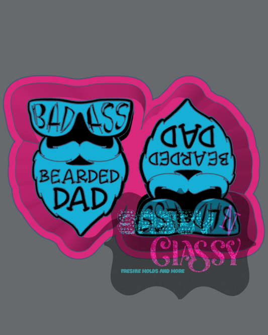 Badass Bearded Dad Vent Freshie Mold