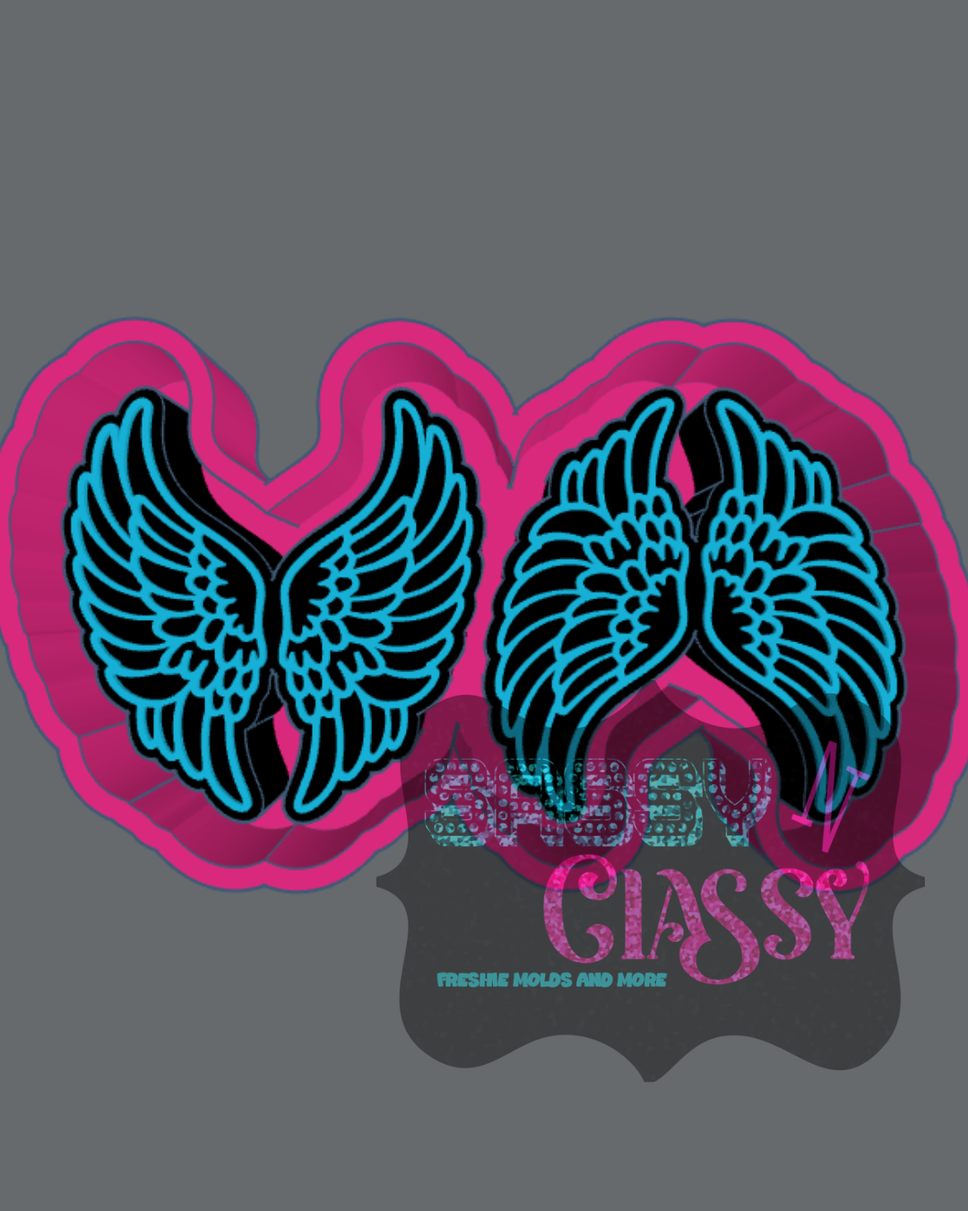 Angel Wings Vent Freshie Mold