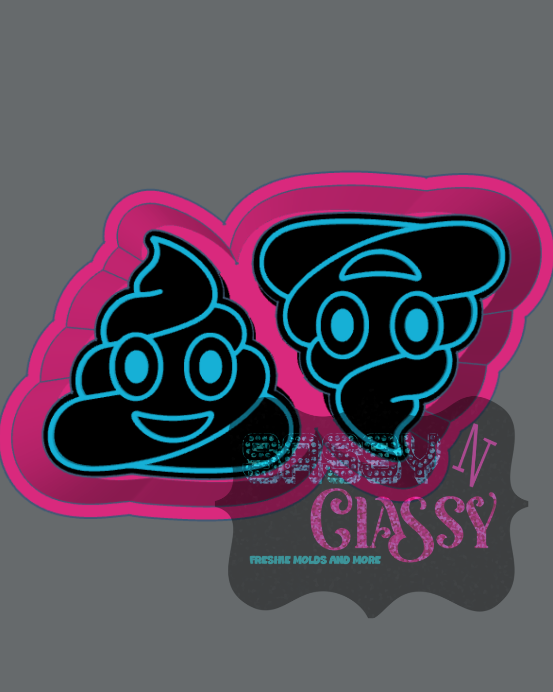 Poop Emoji Vent Freshie Mold