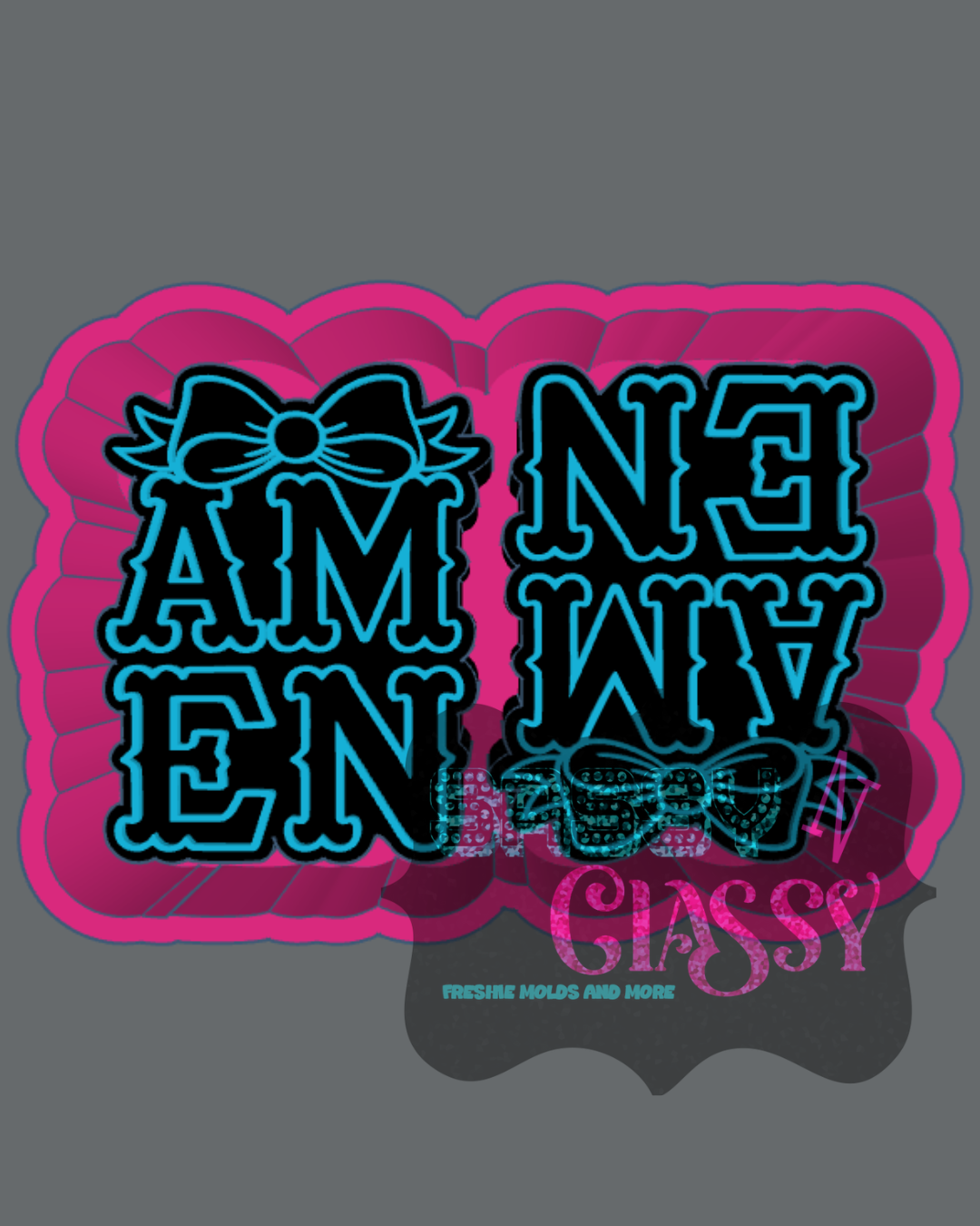 Amen with Bow Vent Freshie Mold
