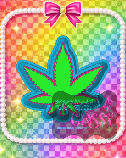Plain Marijuana Leaf Freshie Mold