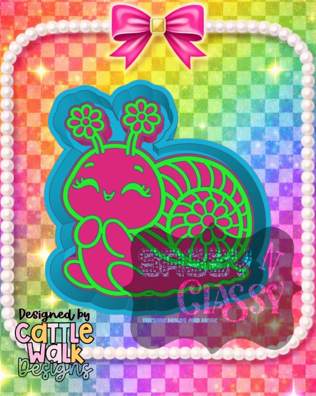 Daisy Snail Freshie Mold