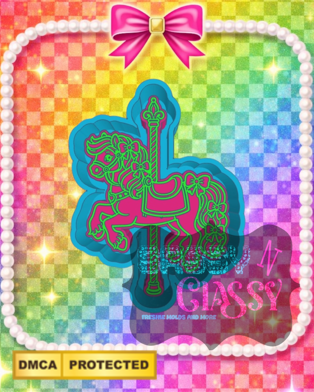 Carousel Horse Freshie Mold