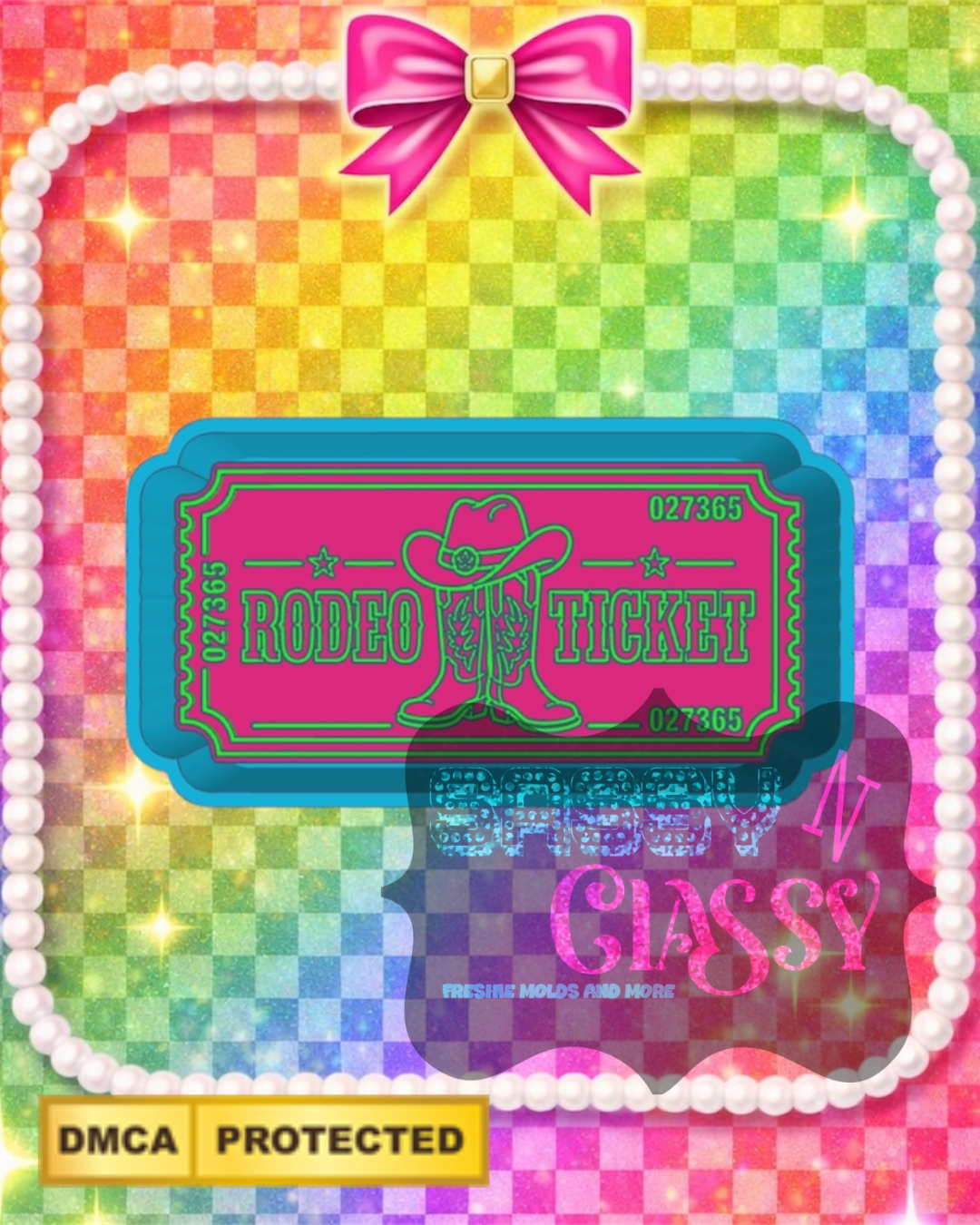 Rodeo Ticket Freshie Mold