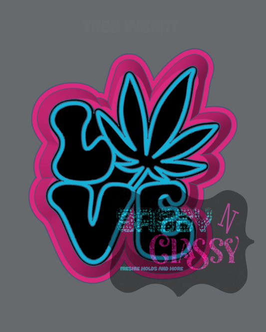 Marijuana Love Freshie Mold