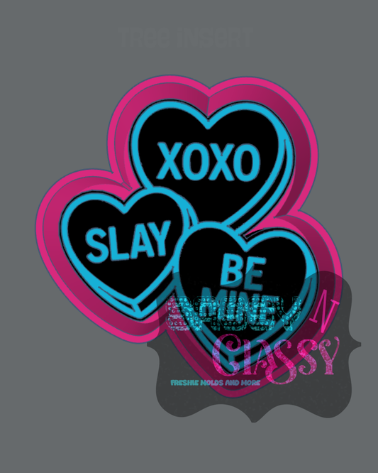 Convo Hearts Freshie Mold