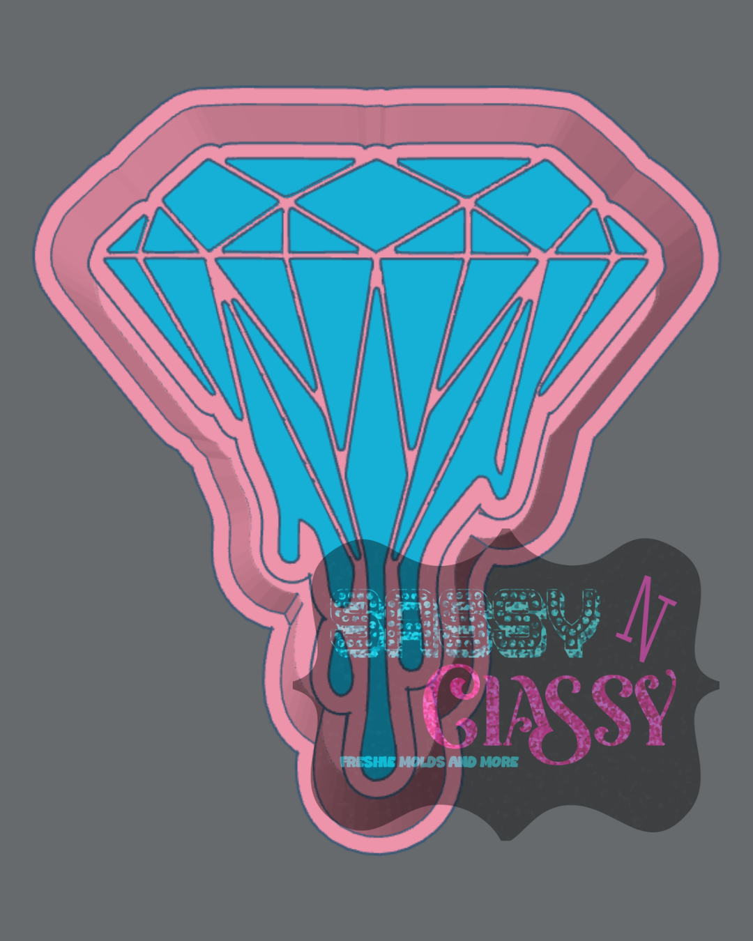 Drippy Diamond STL ***digital file, not a mold***