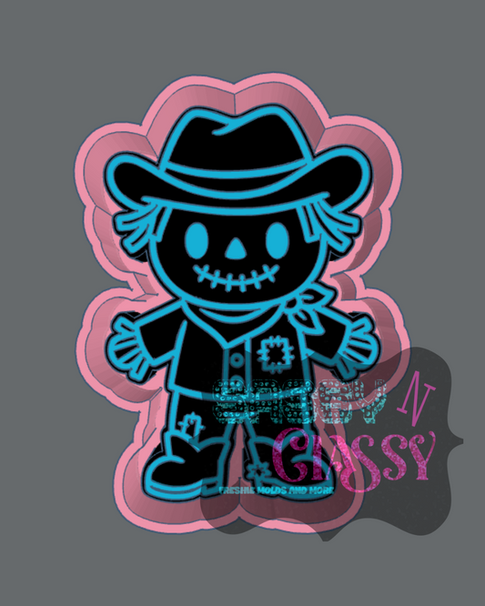 Cowboy Scarecrow Freshie Mold