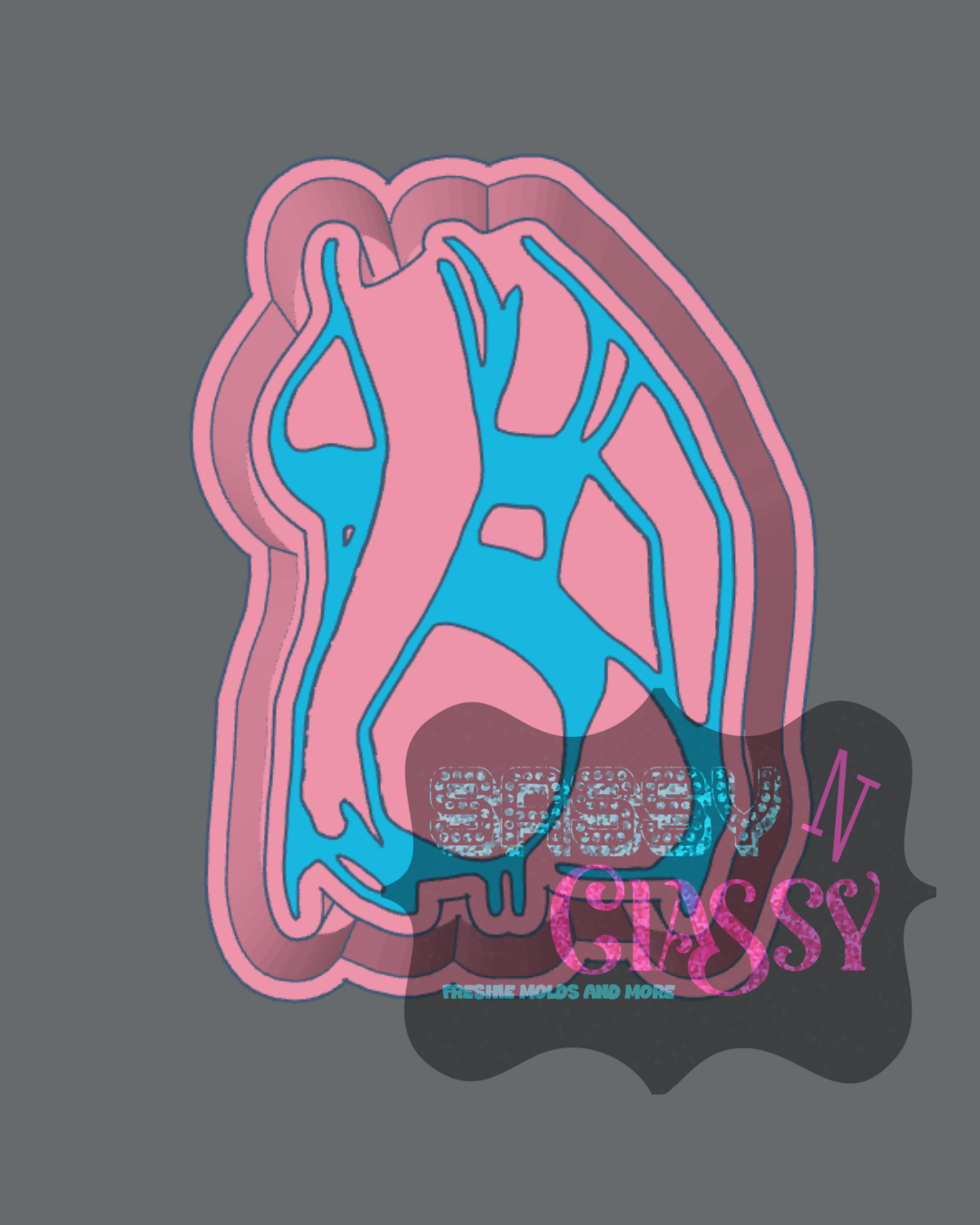 Pin Up Silhouette STL ***digital file, not a mold***