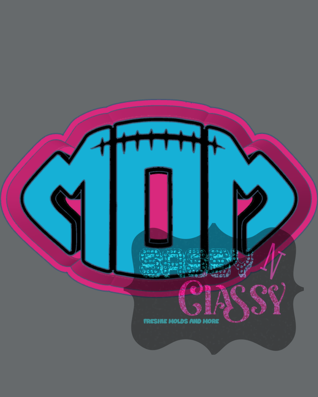 Mom Football Freshie Mold
