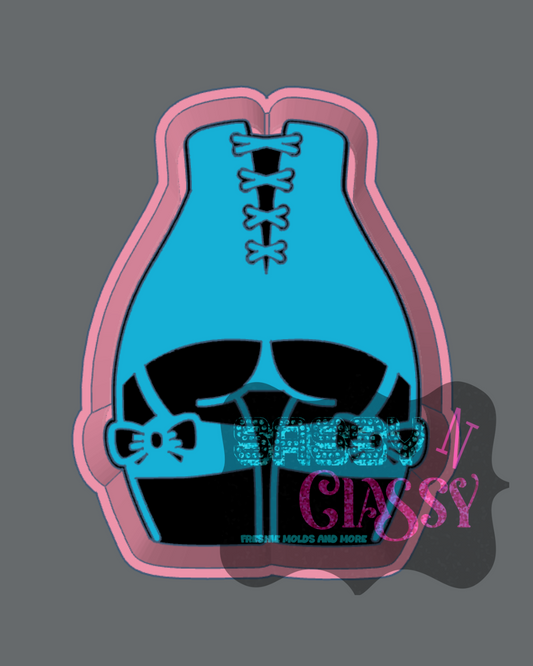 Corset and Stockings Freshie Mold