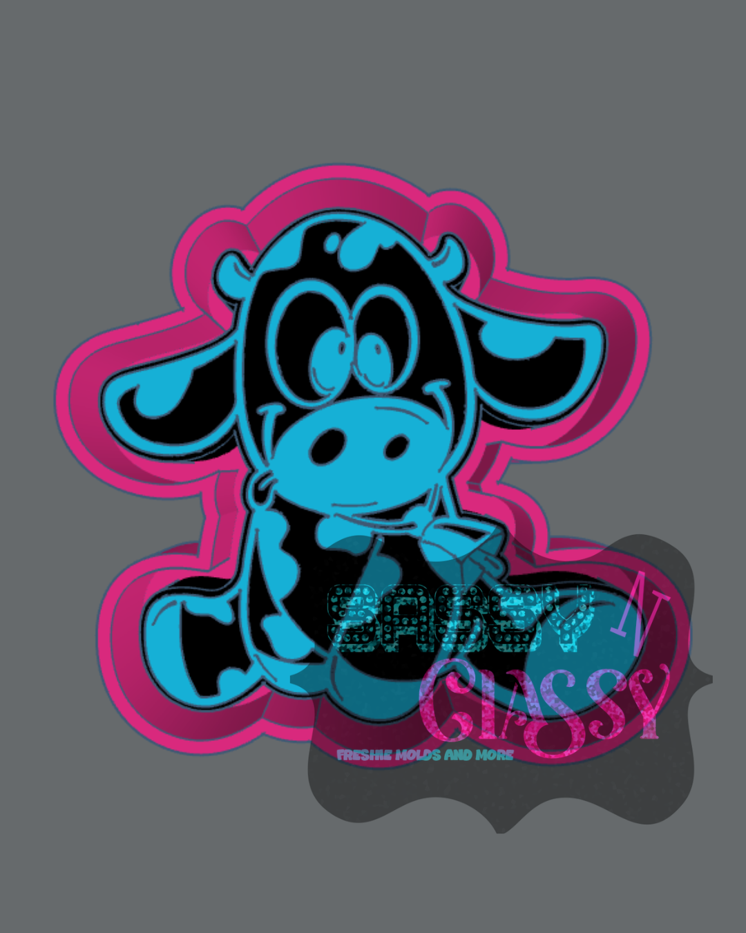 Goofy Cow Freshie Mold