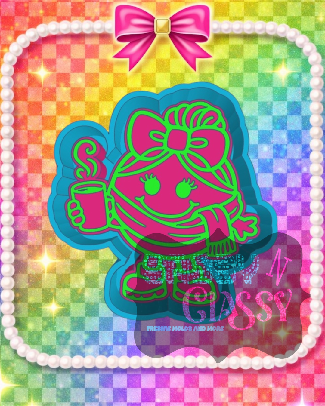 Little Miss Cozy Weather Freshie Mold
