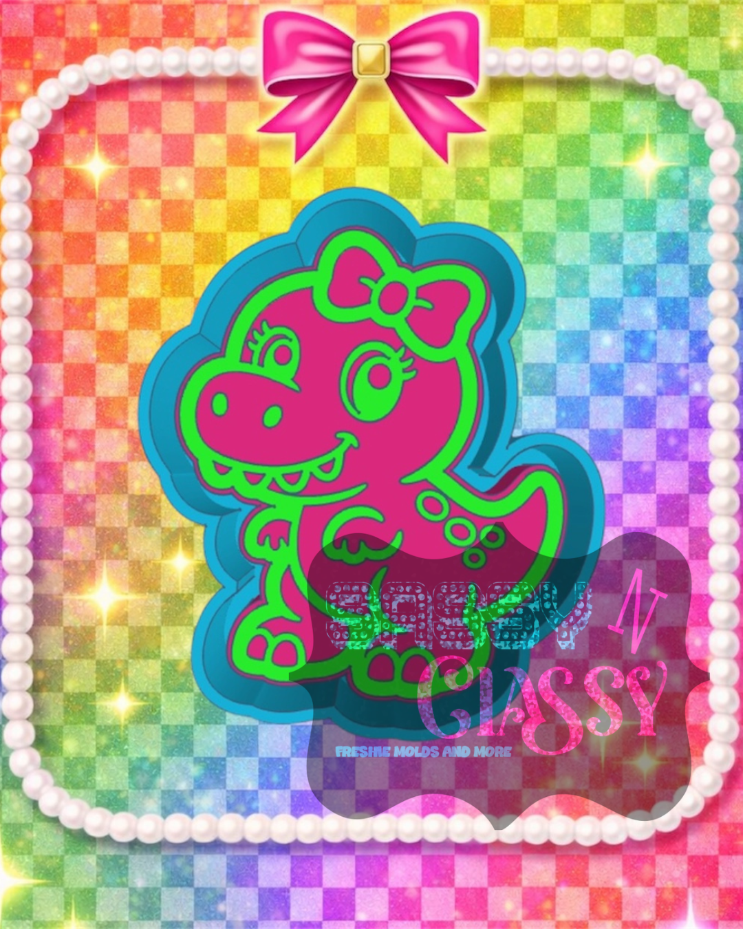 Girlie T Rex Freshie Mold