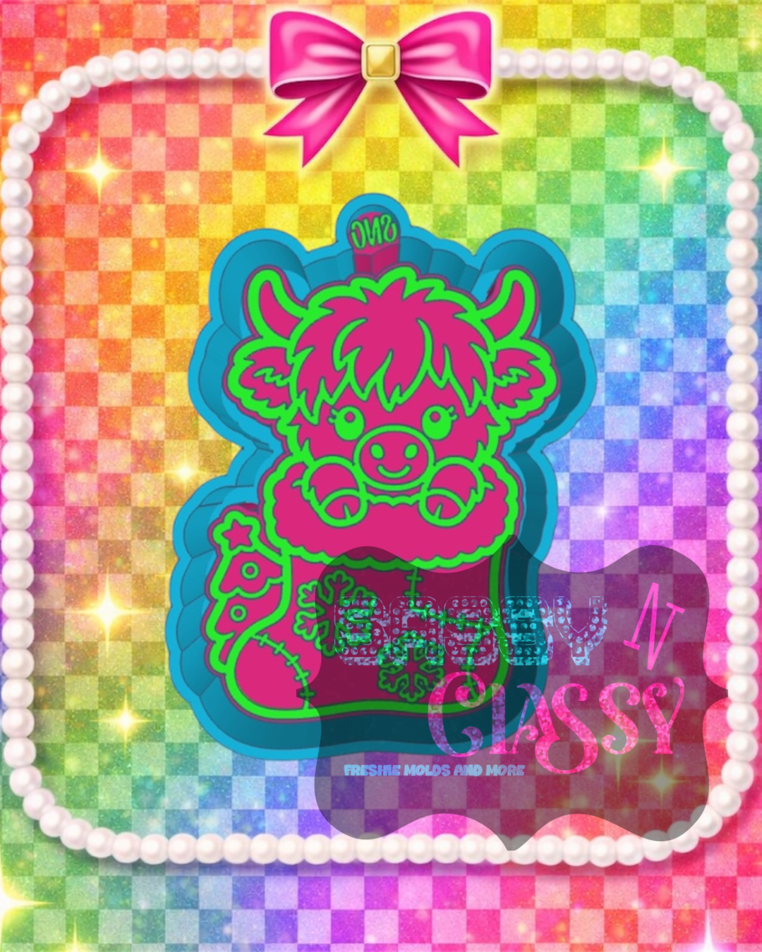 Stocking Highland Freshie Mold