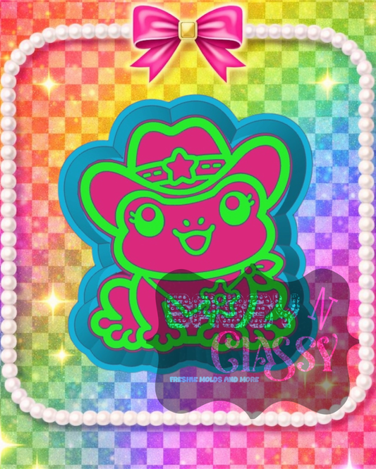 Cowboy Frog Freshie Mold