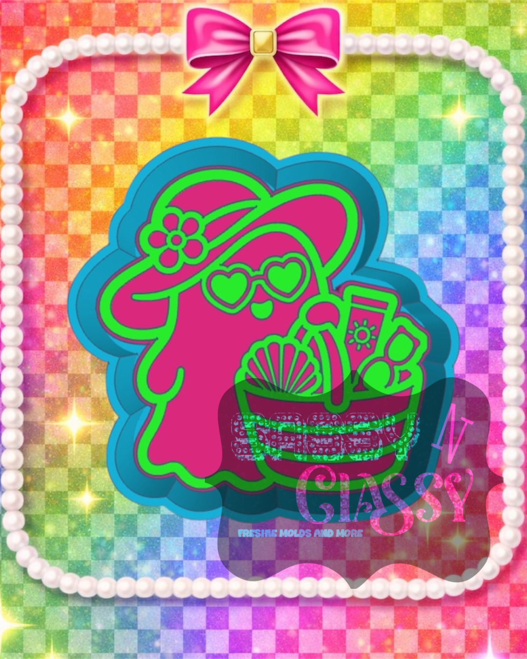 Beach Bag Ghost Freshie Mold