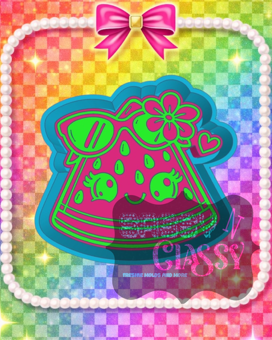 Cute Watermelon Freshie Mold