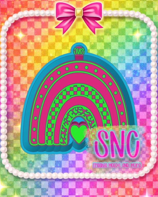 Patterned Rainbow Freshie Mold