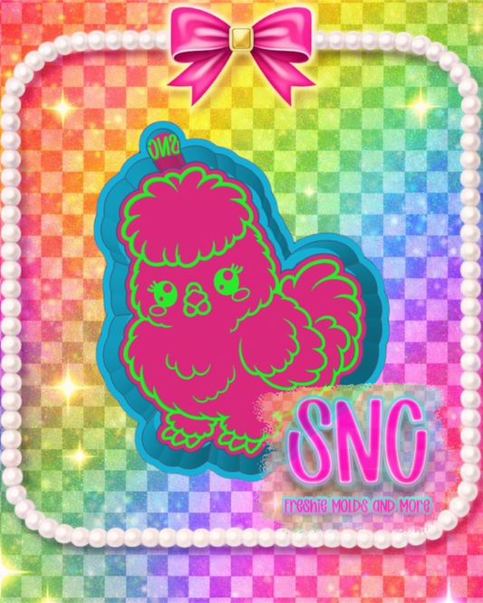 Kawaii Silkie Chicken STL ***digital file, not a mold***