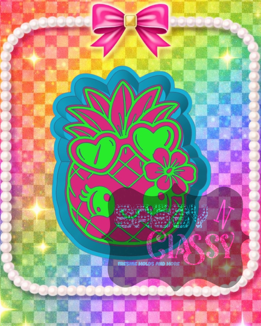 Cute Pineapple Freshie Mold