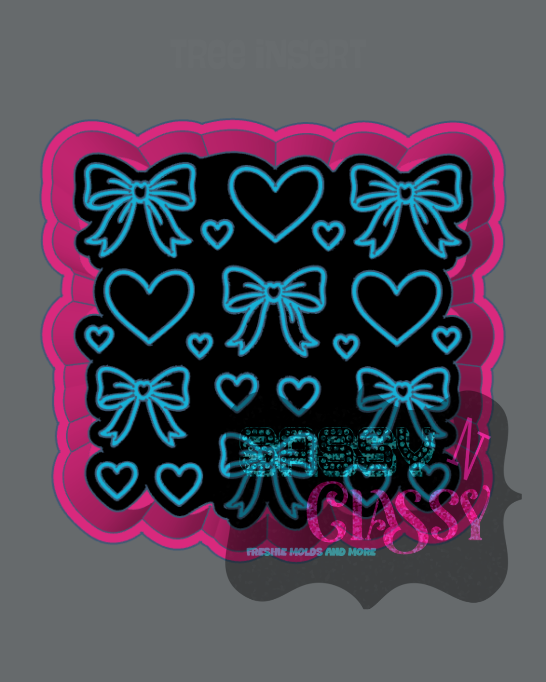 Bow and Heart Coquette Freshie Mold