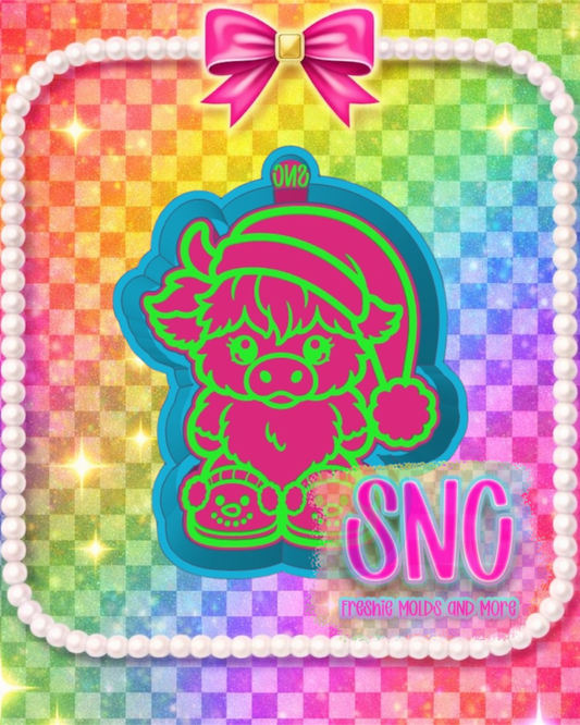 Christmas Santa Highland Freshie Mold