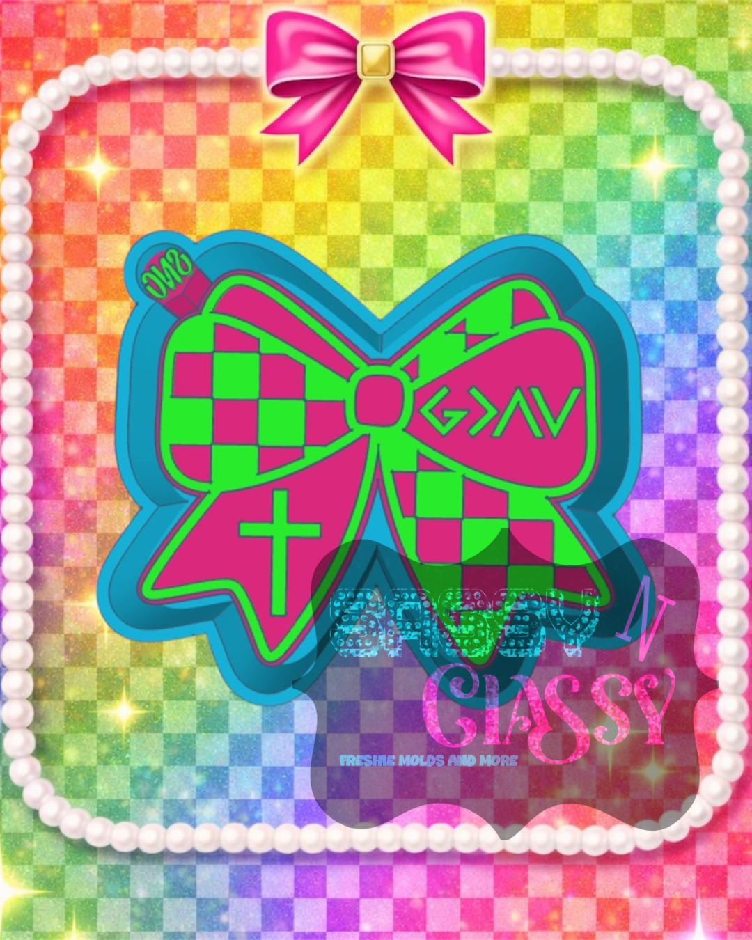 God Is Greater Bow Freshie Mold