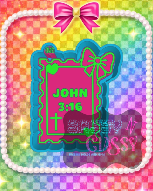 John 3:16 Stamp Freshie Mold