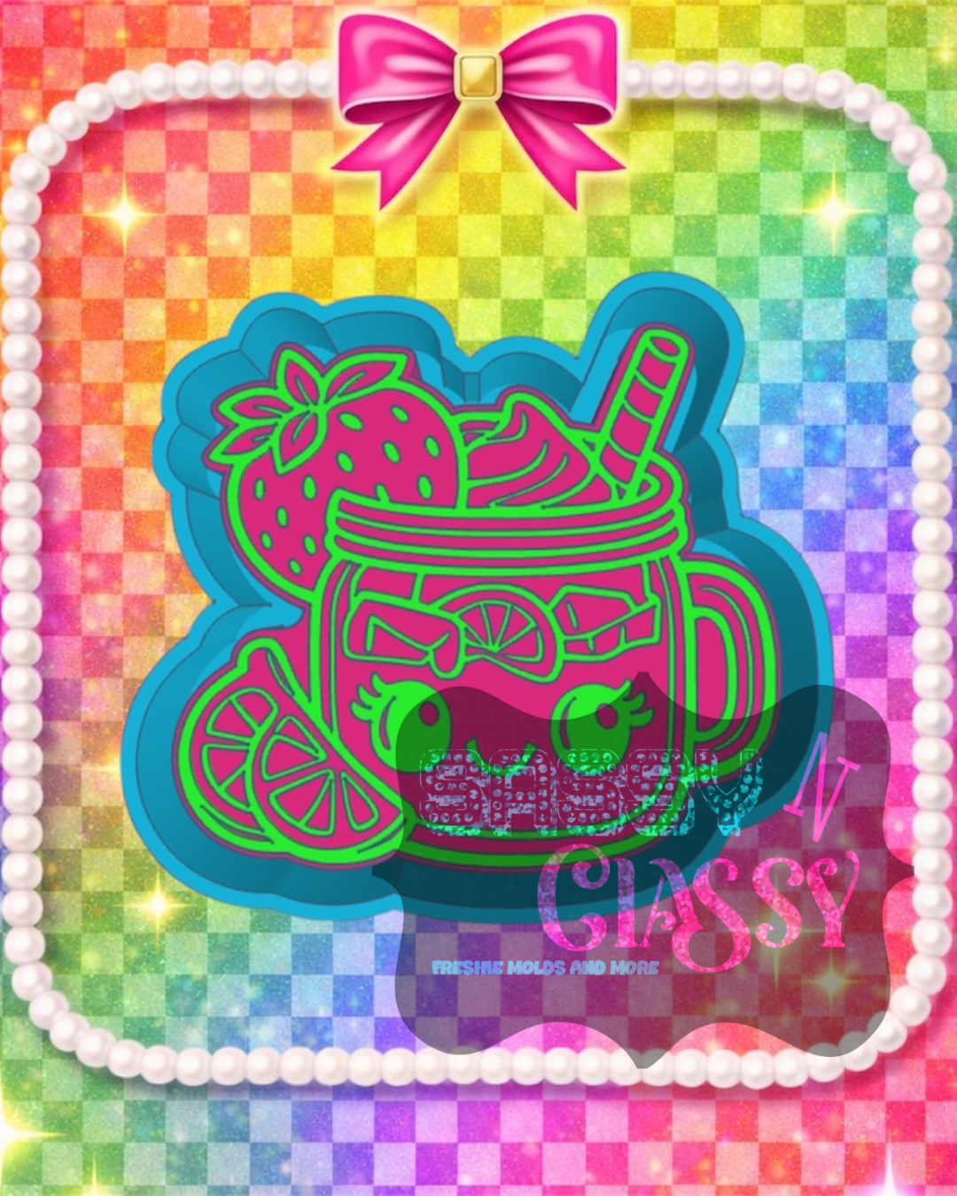 Cute Summer Drink Freshie Mold