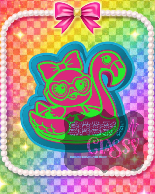 Flamingo Floatie Duck Freshie Mold