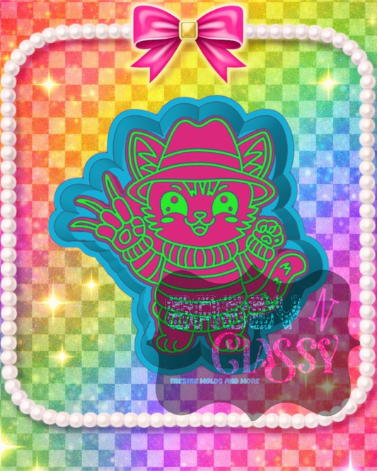Freddy Cat Freshie Mold