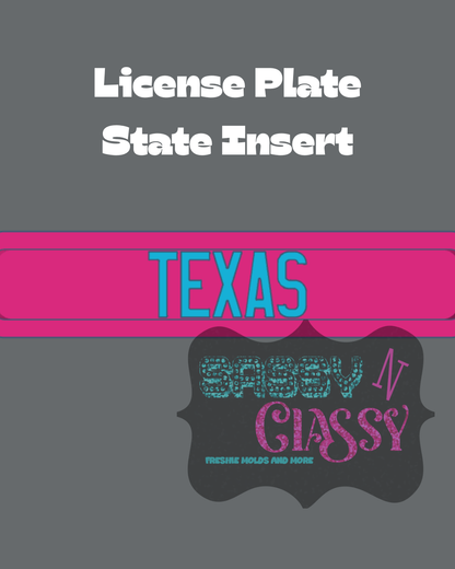 License Plate Insert Set