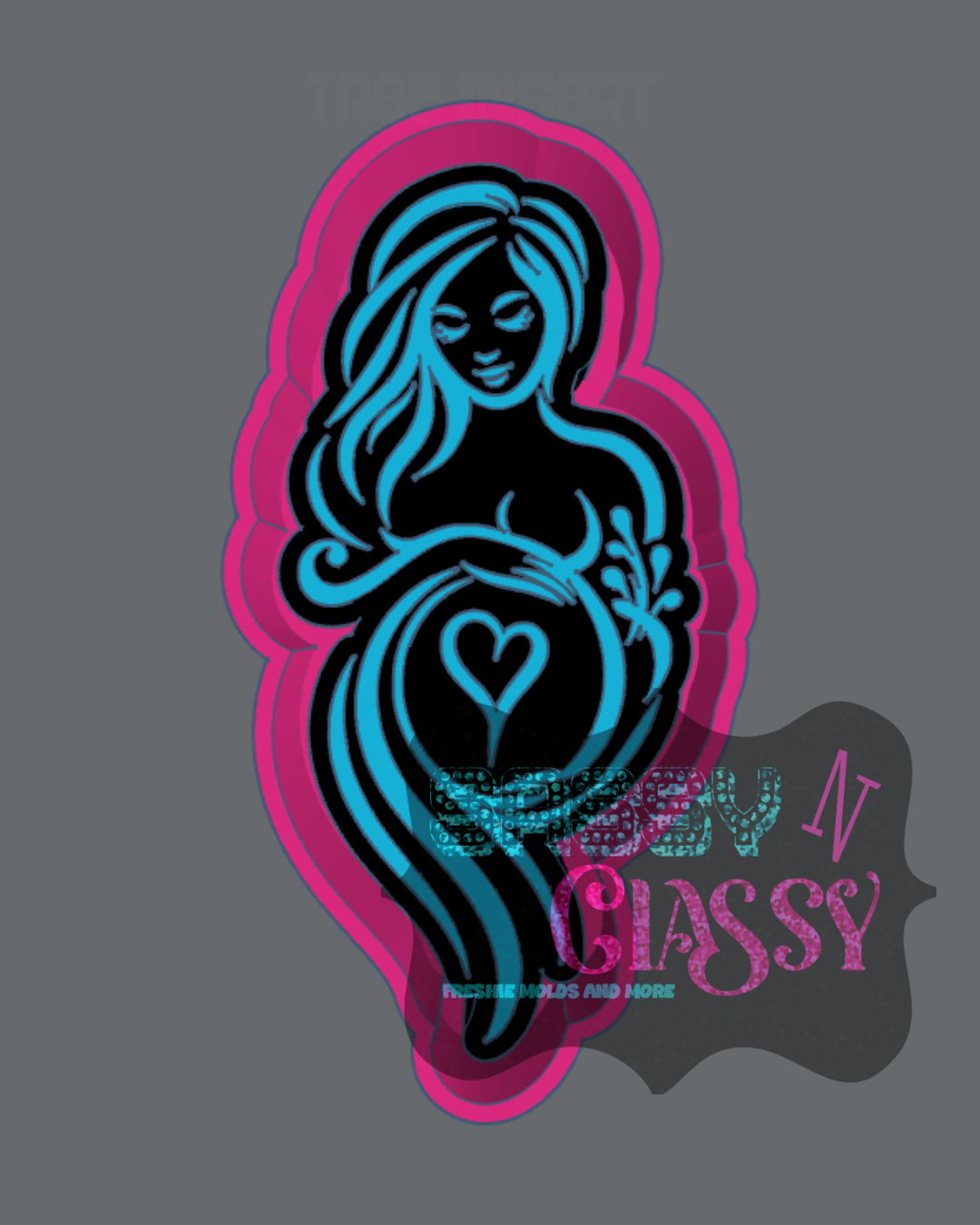 Pregnant Beauty Freshie Mold