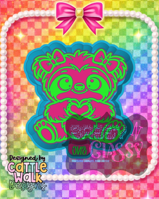 Hand Heart Baby Sloth STL ***digital file, not a mold***