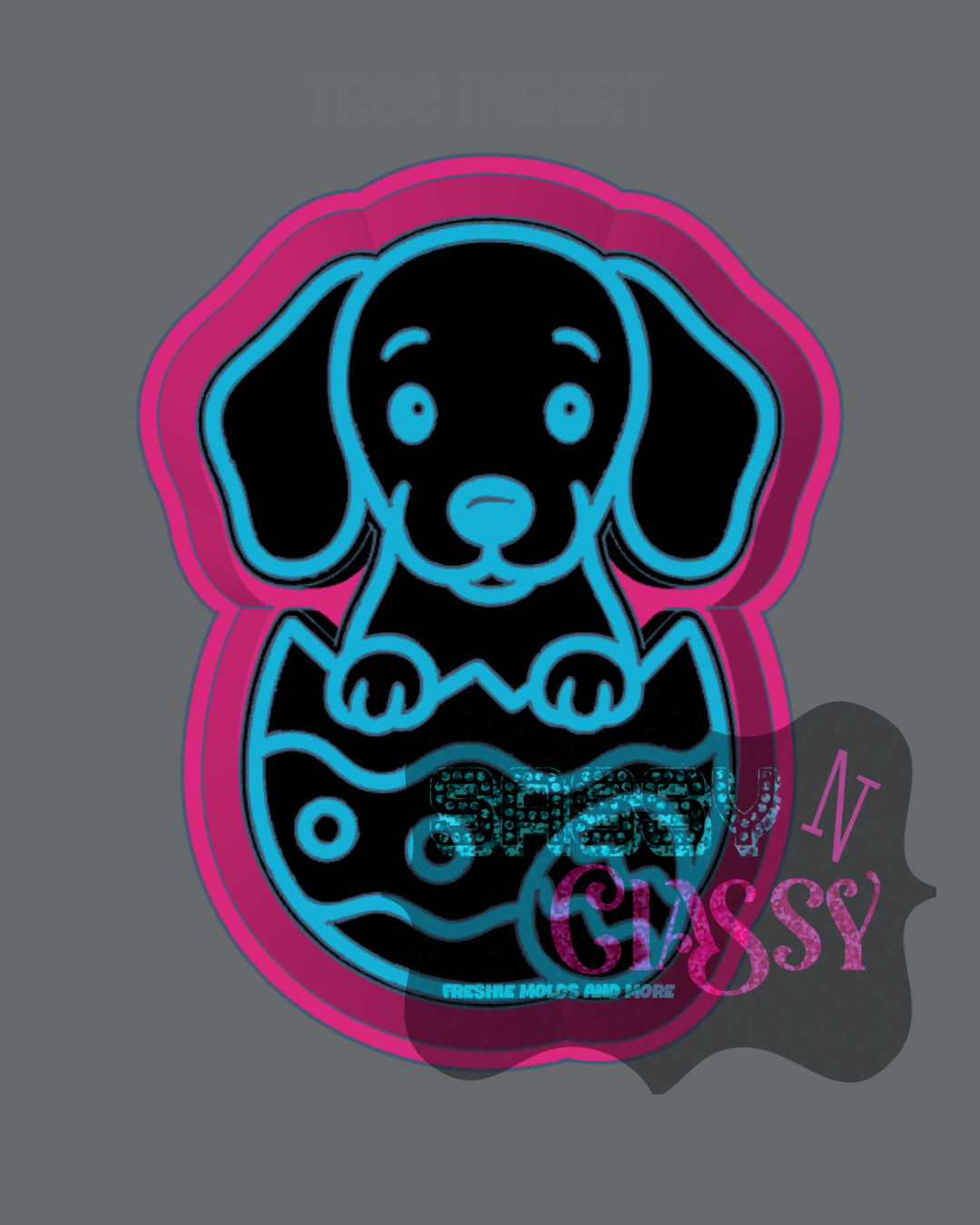 Easter Egg Dachshund Freshie Mold
