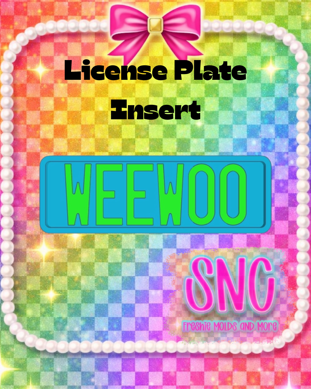 License Plate Insert Set