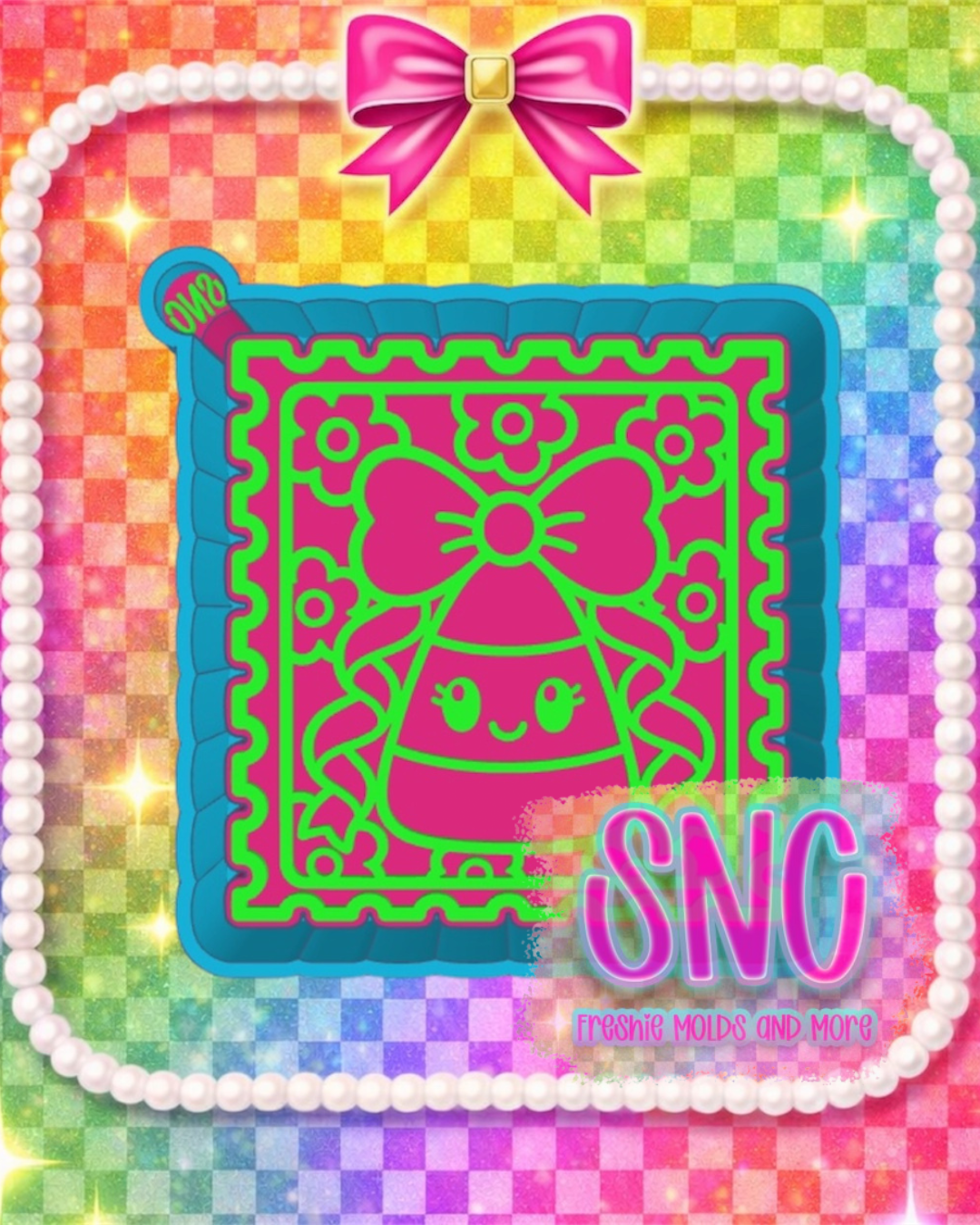 Candy Corn Stamp Freshie Mold